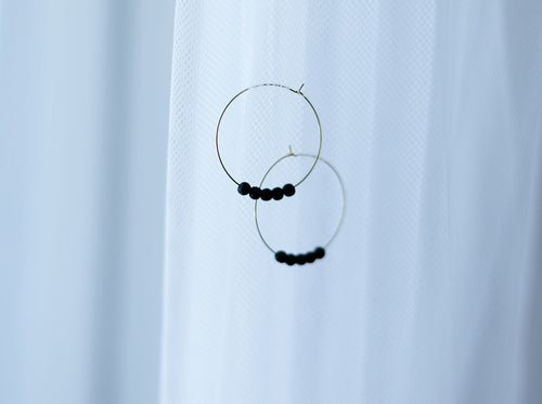14K Gold Plated Diffuser Earrings - Circle
