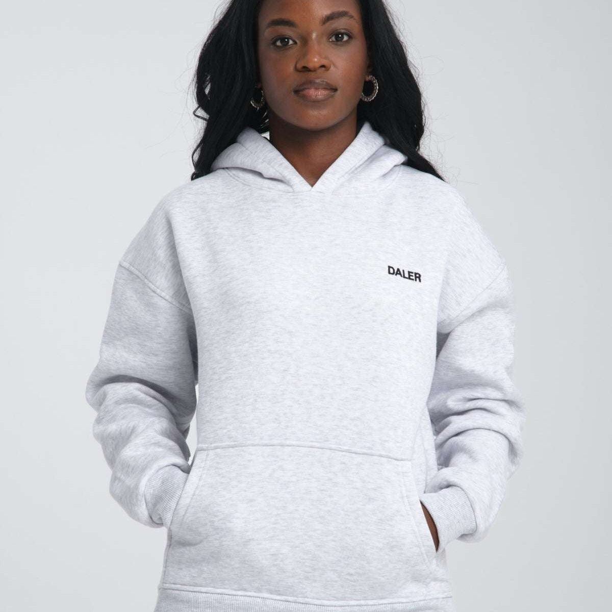Basic Heavyweight Hoodie - Grey Melange
