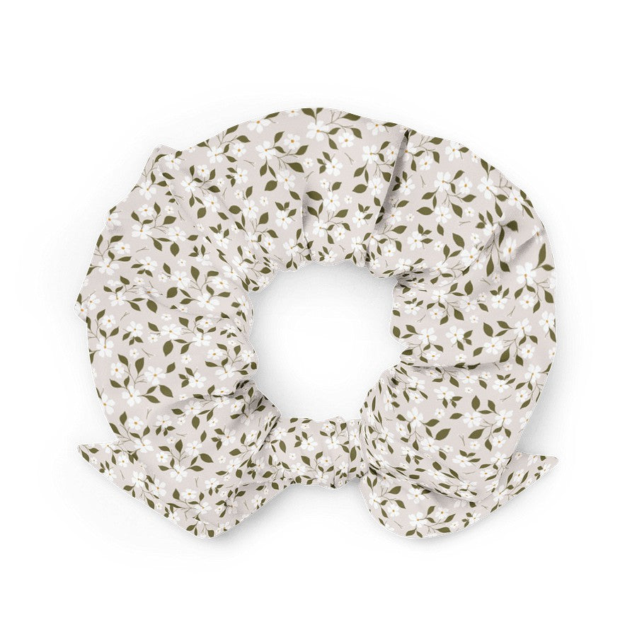 Blossom Breeze Scrunchie - Beige