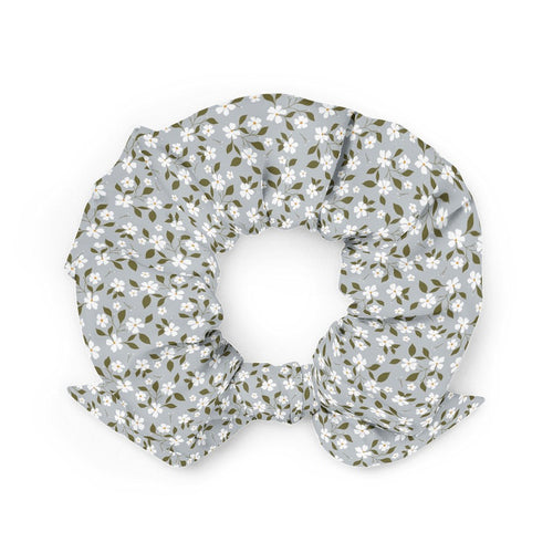 Botanical Bliss Scrunchie - Blue