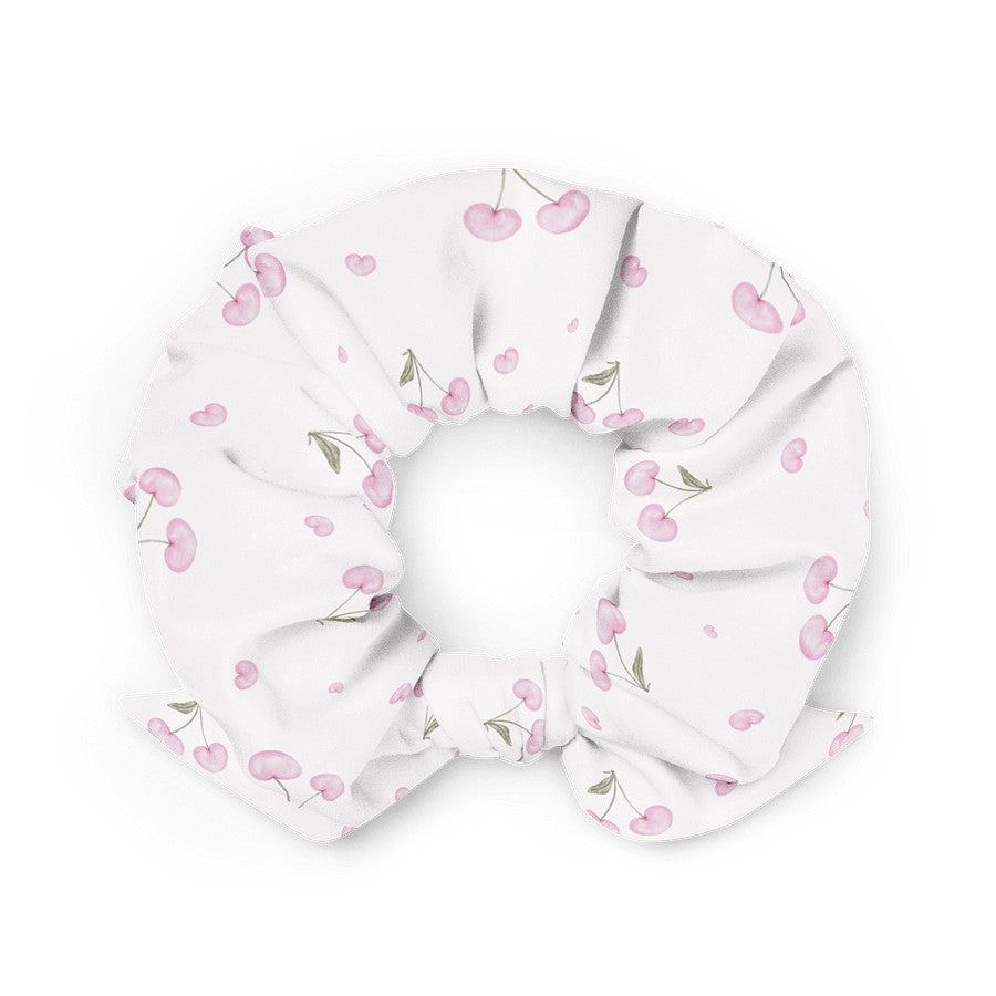Cherry Blossom Dreams Scrunchie - White