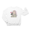 Unisex Crewneck Sweatshirt with Illustration - Hang In There