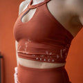 Sports Bra 'Wildflowers' Brown