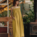 Linen Ballade Dress - Lemon Curry
