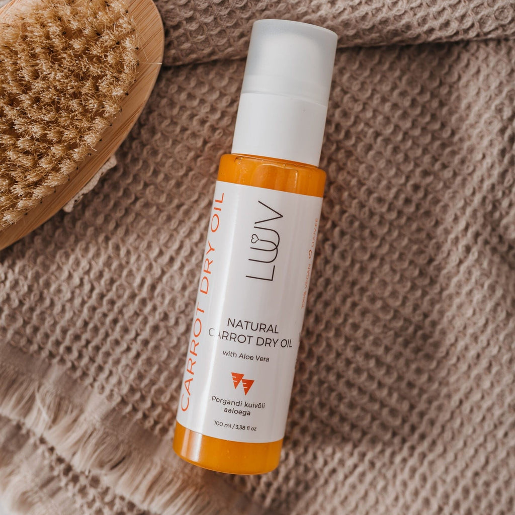 Natural Carrot Dry Oil With Aloe Vera, 100ml