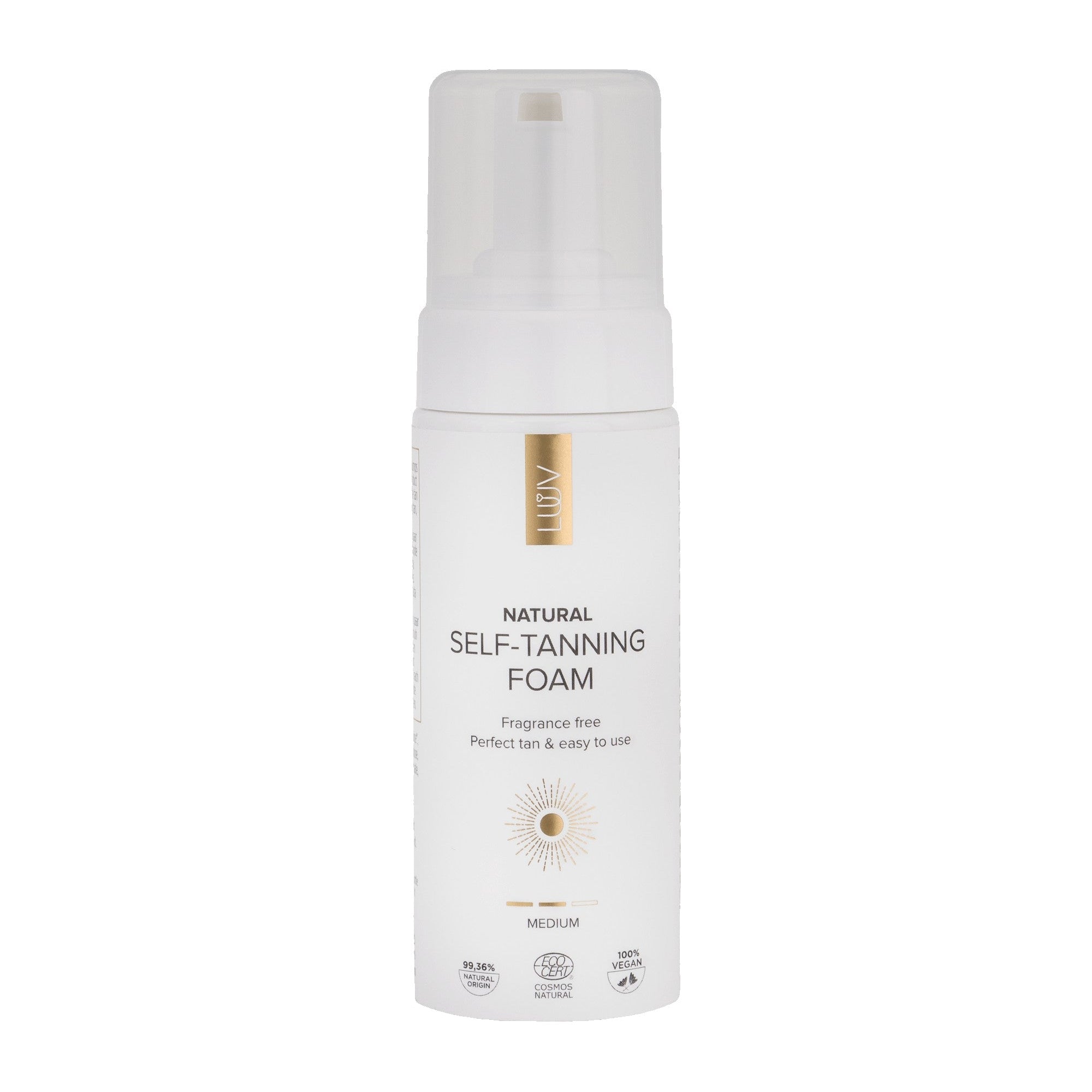 Natural Self Tanning Foam Medium COSMOS, 150ml