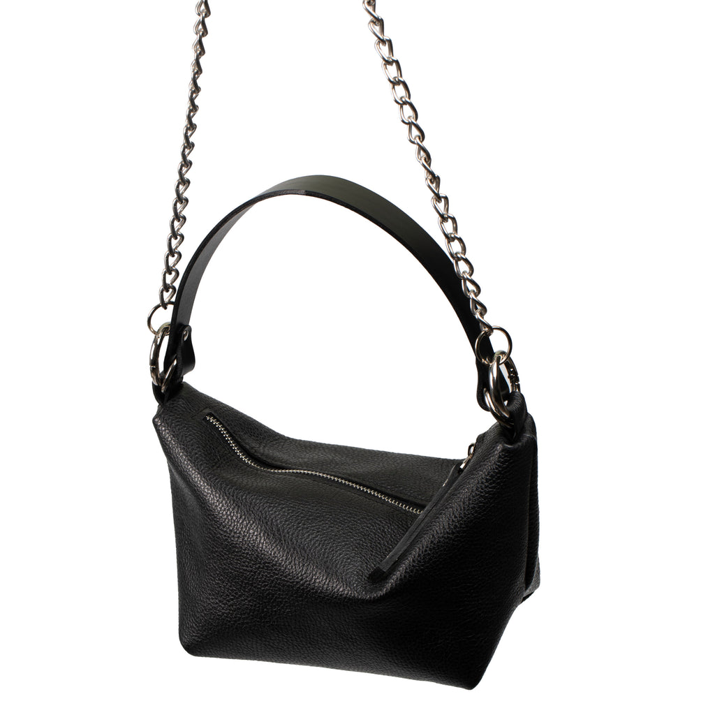 Soft Leather Baguette Handbag Selena