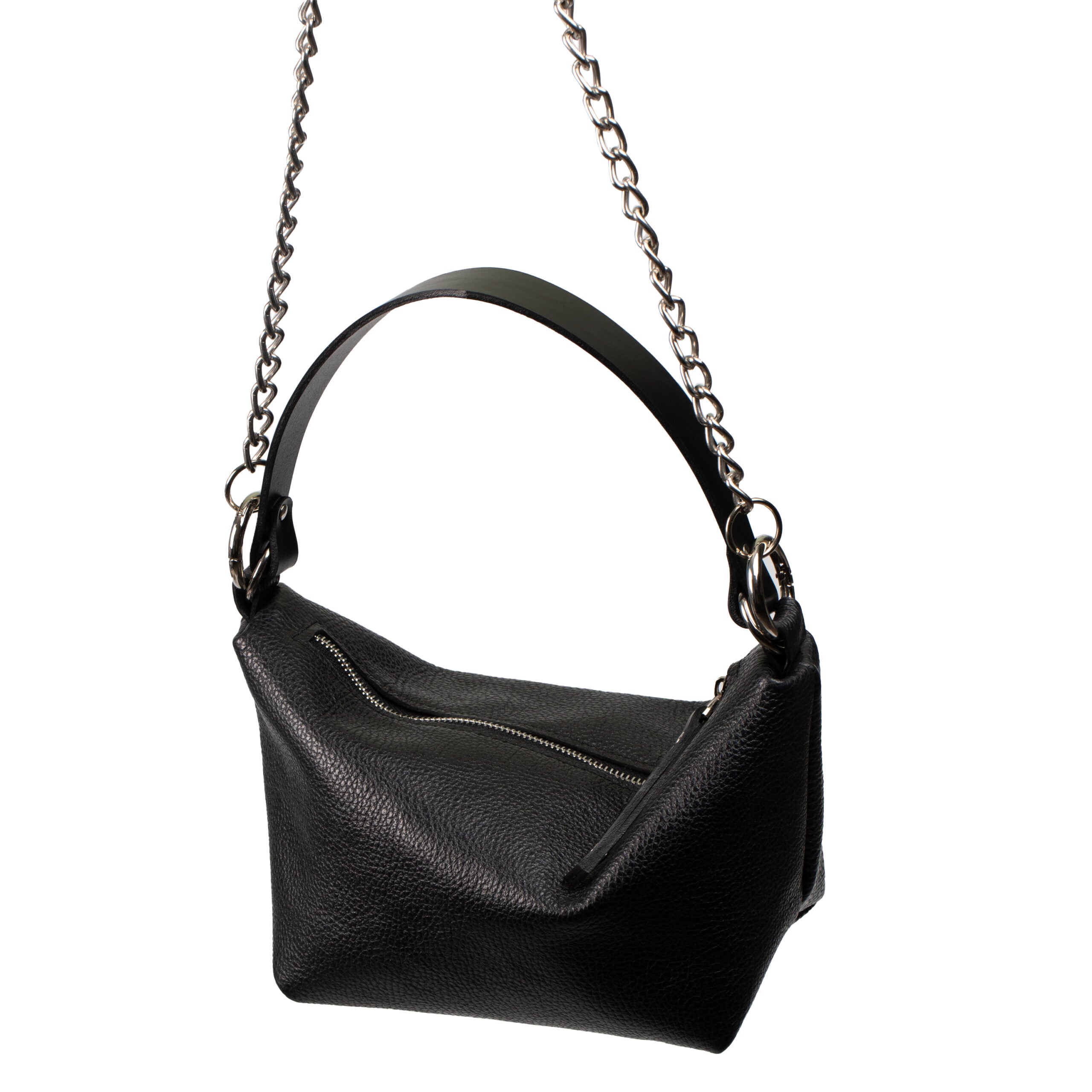 Soft Leather Baguette Handbag Selena