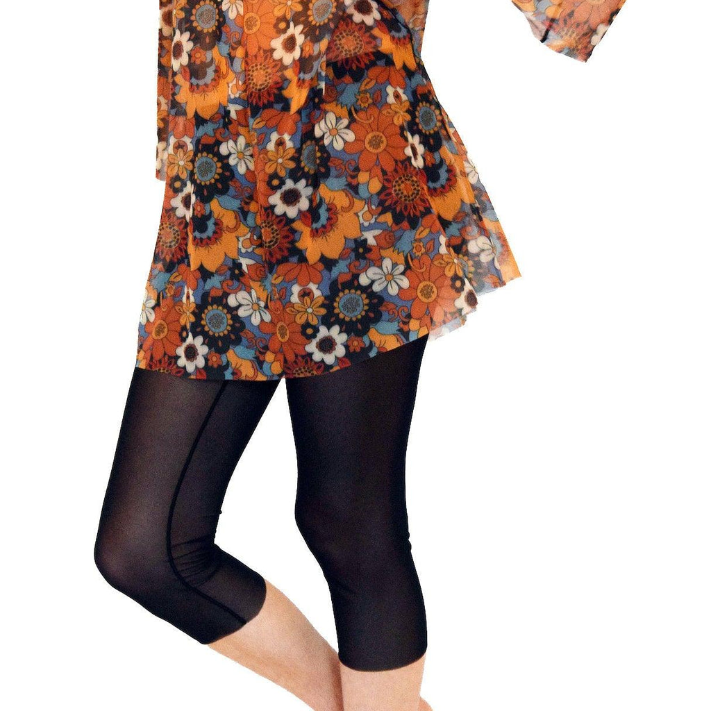 Tan-Through Leggings – Black