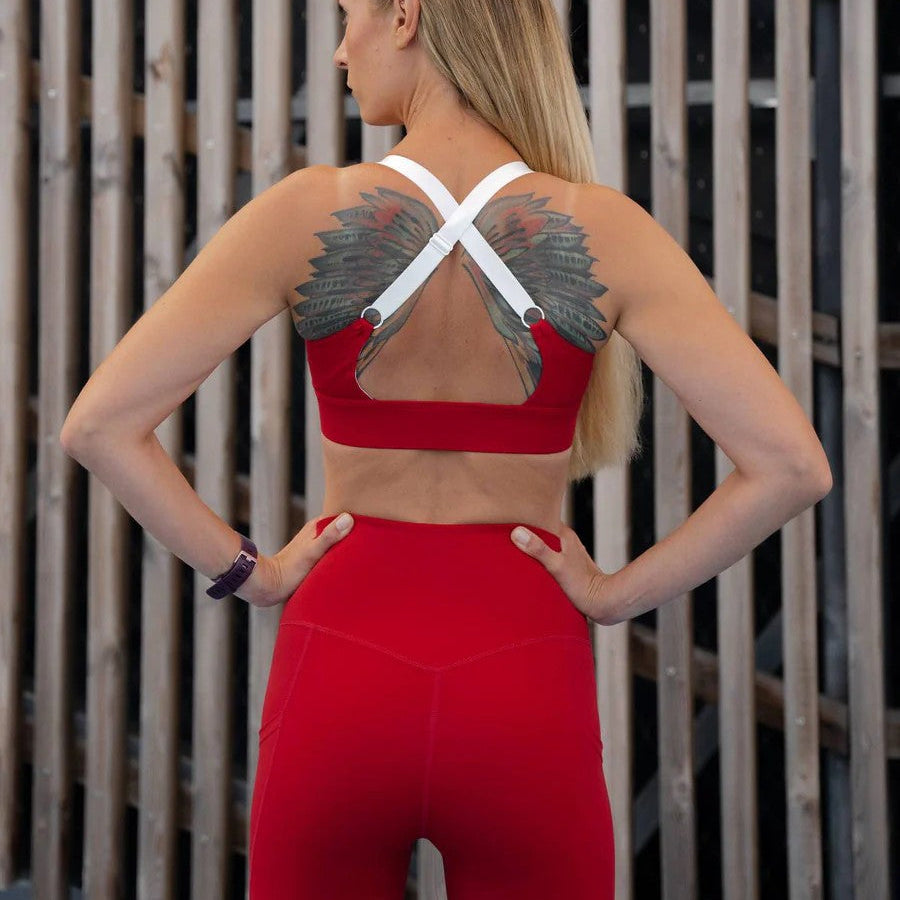 Sports Bra 'Cute Cranberry' Red