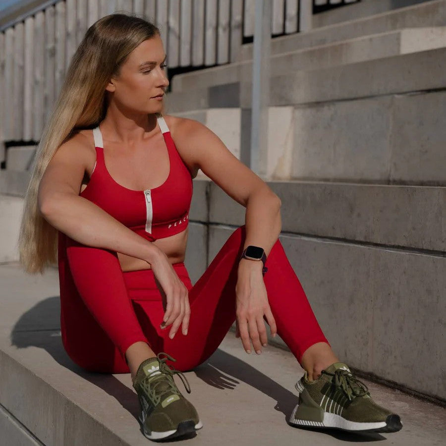 Sports Bra 'Cute Cranberry' Red