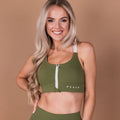 Sports Bra 'Olive Green'