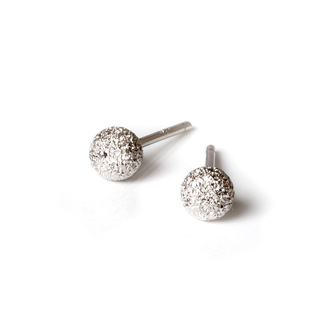Stardust Ball Earrings - Rose Gold and Silver