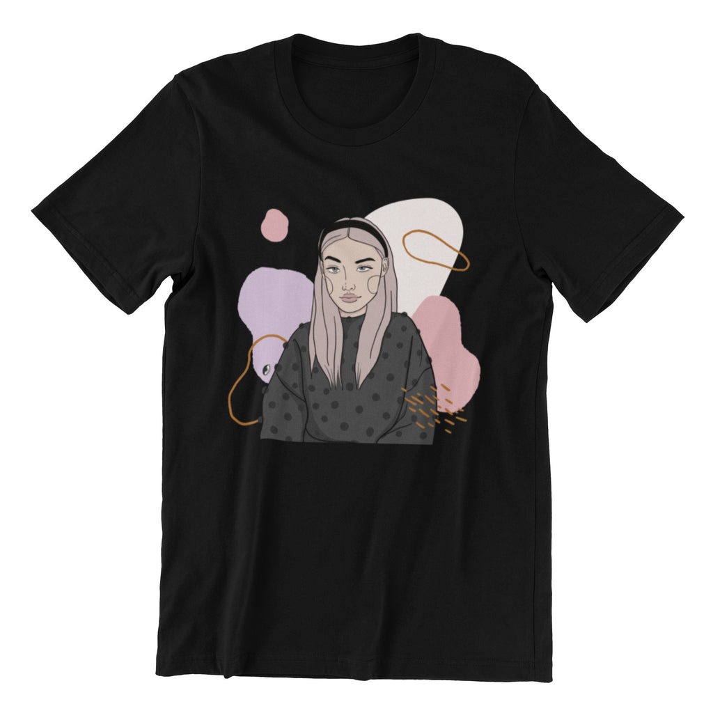 Unisex Organic Cotton T-shirt with Illustration - In Time
