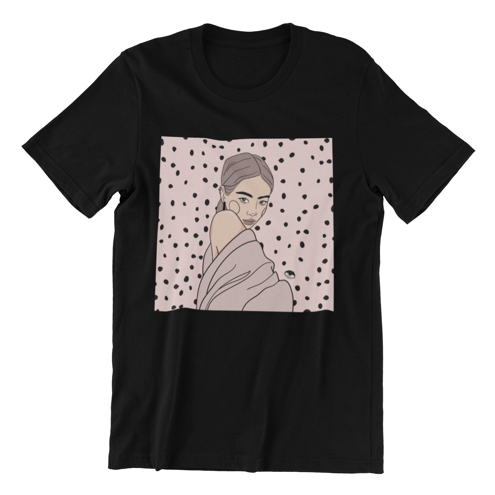 Unisex Organic Cotton T-shirt with Illustration - Maddy