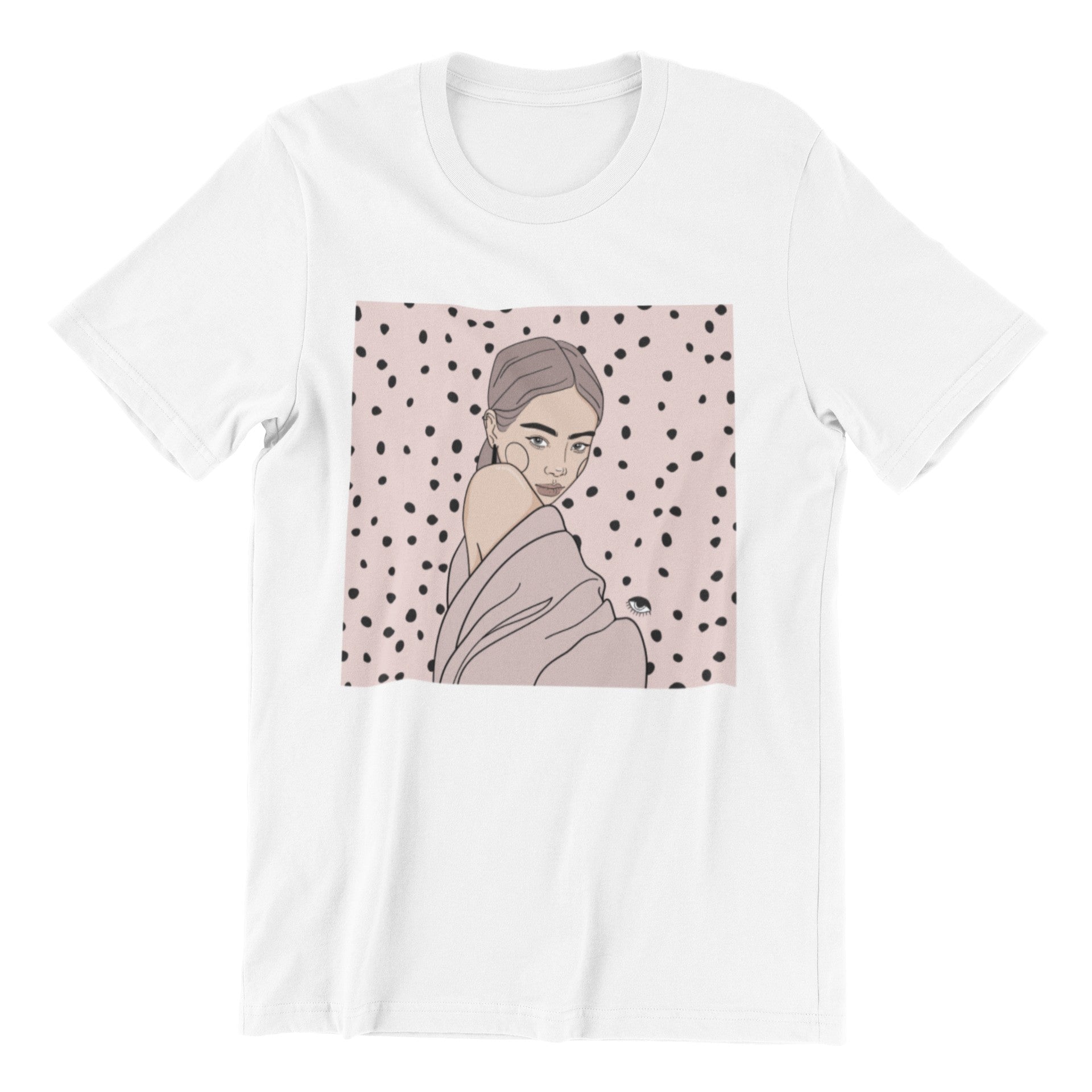 Unisex Organic Cotton T-shirt with Illustration - Maddy